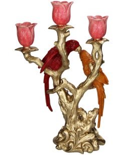 Kandelaar Vogel Multi 23x12x37,5 cm bij Bohemian Living